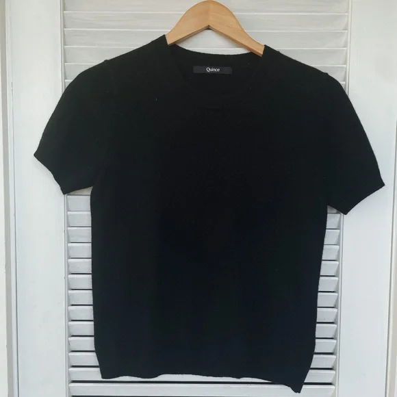 Quince Mongolian Cashmere Tee - Picture 2 of 4